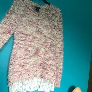New Direction Sweater with Lace